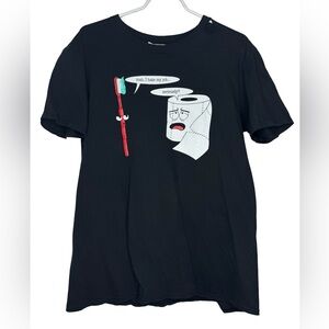 Gildan Soft Style Graphic Hate My Job Oh Please Toothbrush Toilet Paper T-Shirt